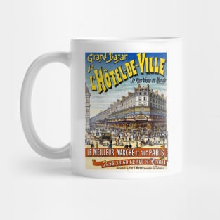 Grand Bazar de l'Hôtel de ville Vintage Poster 1892 Mug